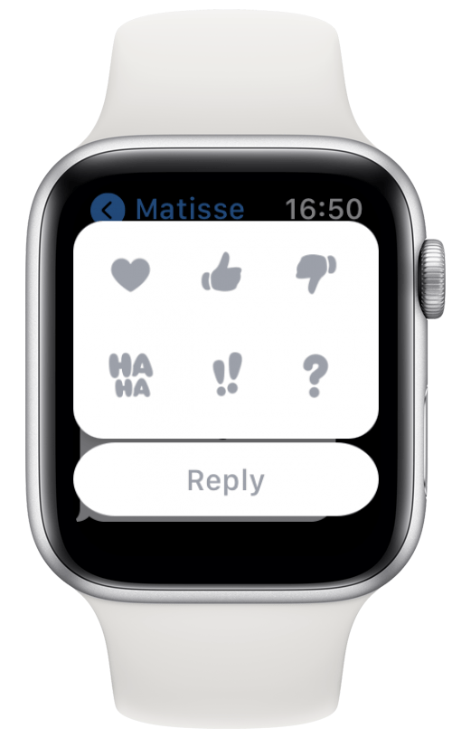 U aplikaciji Poruke dodirom i držanjem poruke možete objaviti reakciju. 