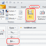 Outlook 2019365: Näytä BCC-kenttä