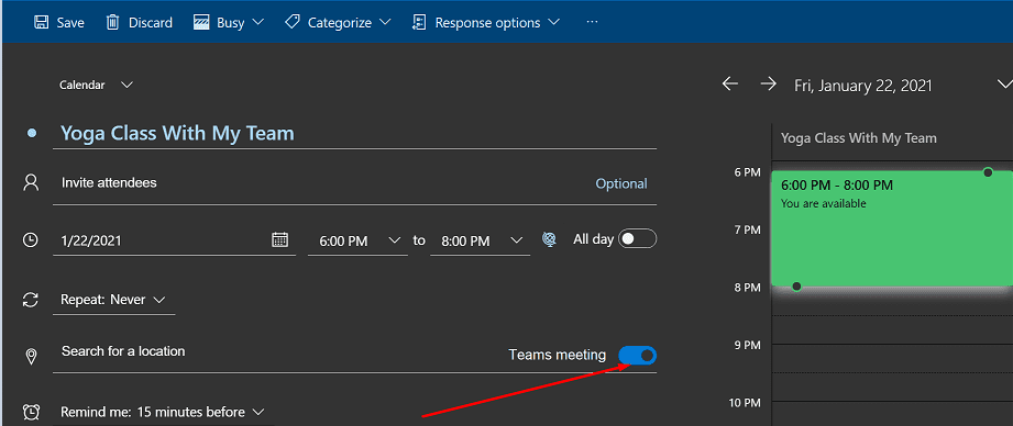 Outlook-vergadering converteren naar ms teams-vergadering