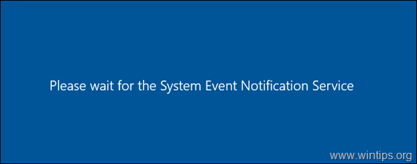 CORRECTIF Veuillez attendre le service de notification du système lors de la déconnexion du serveur RDS 20162019