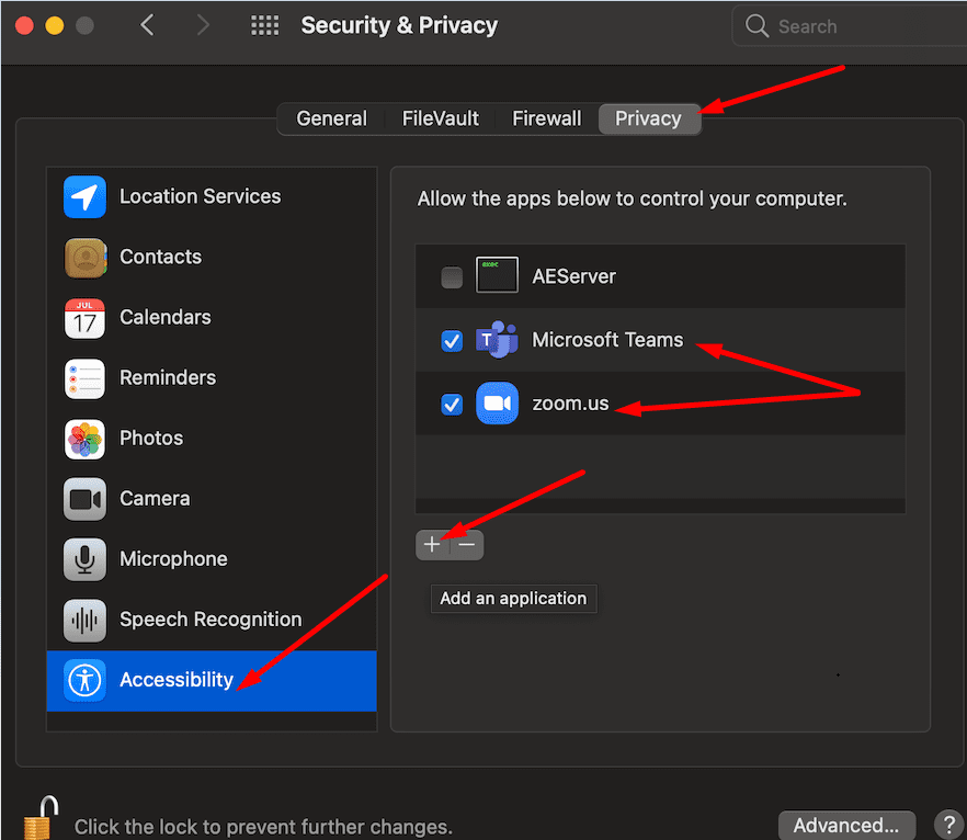 Mac 접근성은 앱이 컴퓨터를 제어하도록 허용합니다.