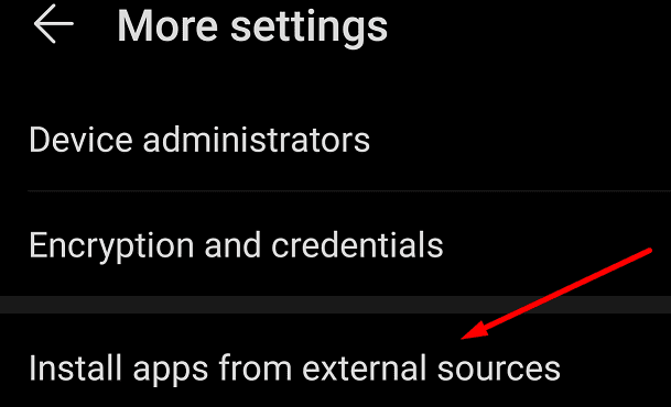 Android-apps installeren van externe bronnen