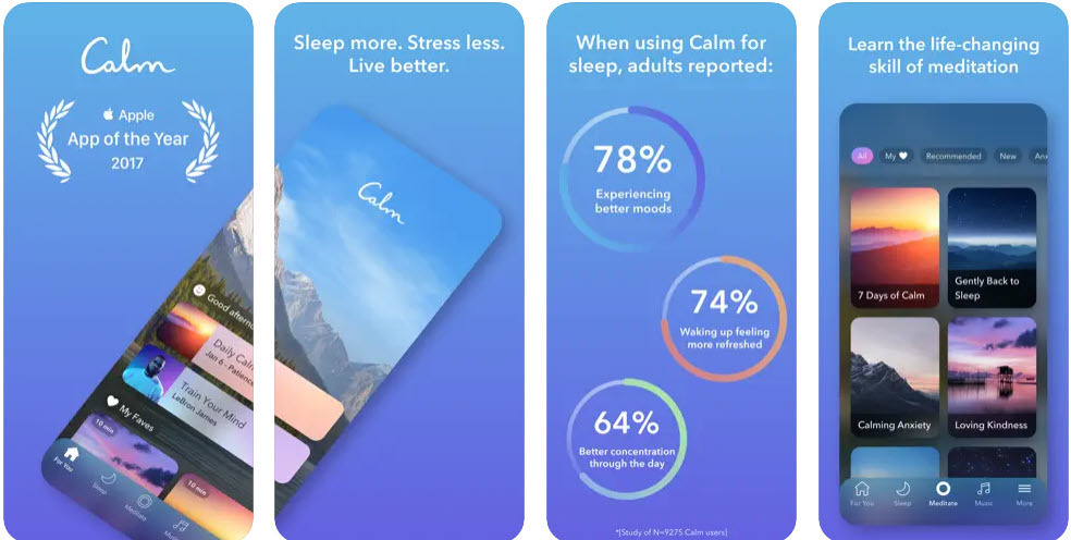 Lugn sömn och meditation är en av de bästa välmåendeapparna på App Store