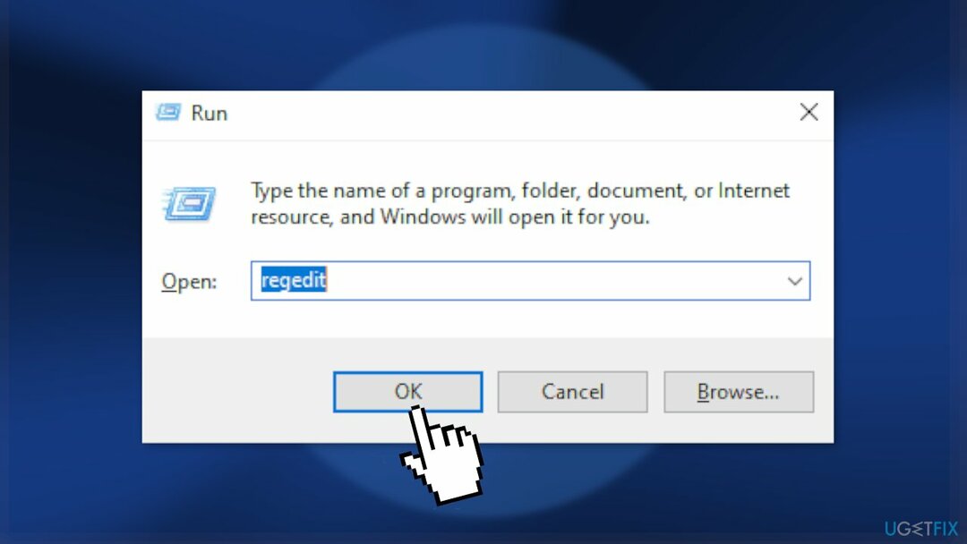Upravte registr Windows