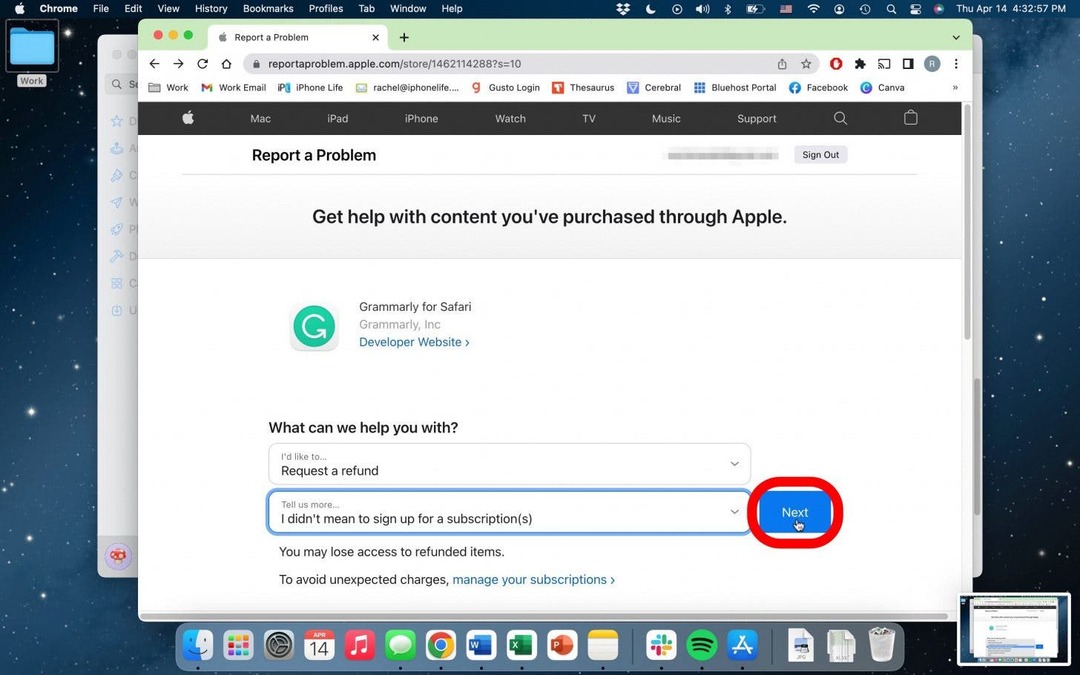 Apple solicita reembolso