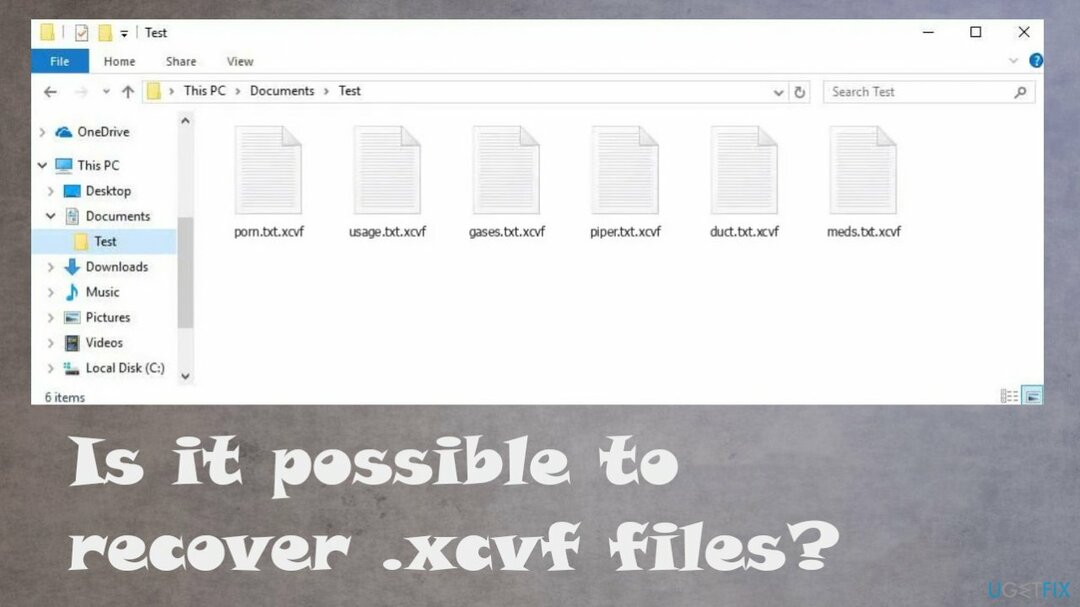 Відновлення файлу Xcvf ransomware