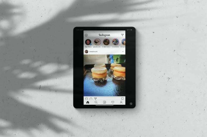 Application Instagram sur iPad