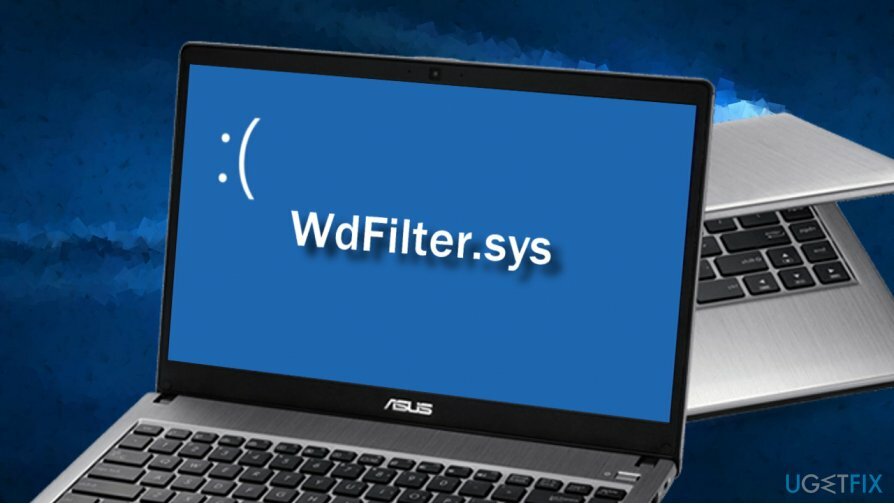 WdFilter.sys नीली स्क्रीन का चित्रण