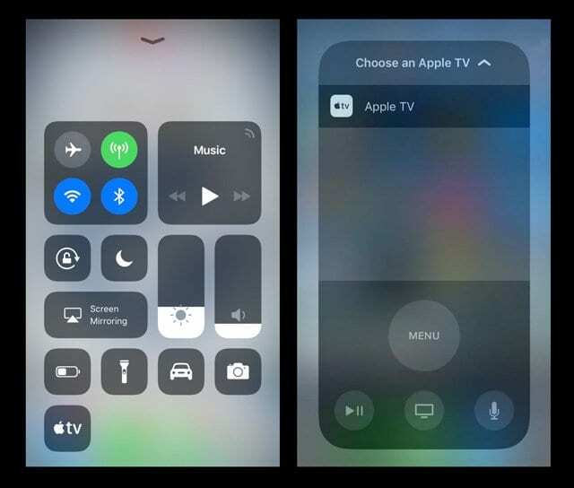 atajos de linterna o turno de noche en iOS 11