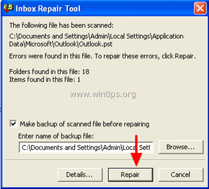 reparare-outlook-pst