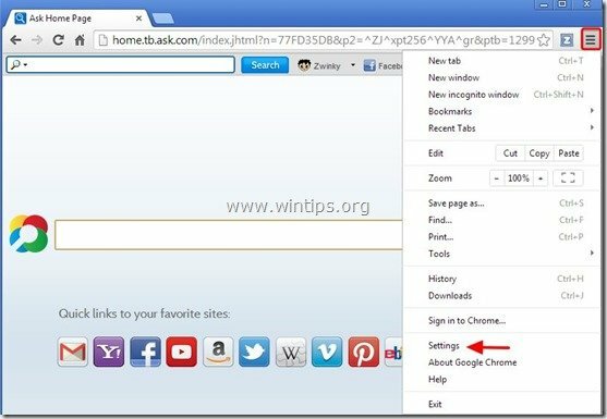 remove-zwinky-toolbar-chrome