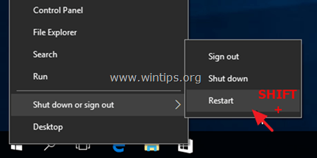 Start Windows 10 in de herstelmodus
