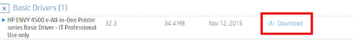 Download driver til HP ENVY 4500