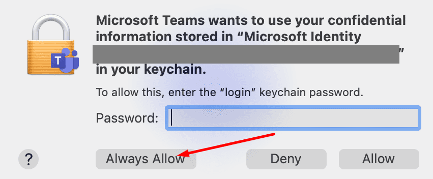 Команды Microsoft хотят использовать вашу конфиденциальную информацию в вашей связке ключей