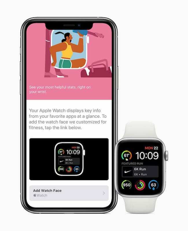 フェイスギャラリーWatchOS7を見る