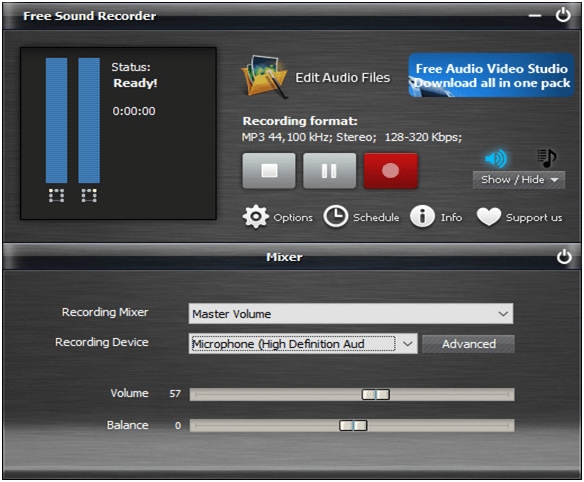 Bezplatný software pro záznam zvuku pro Windows