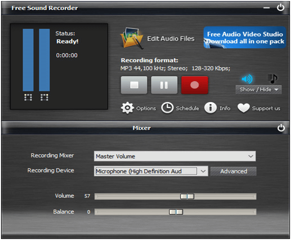 Kostenlose Soundrecorder-Software für Windows