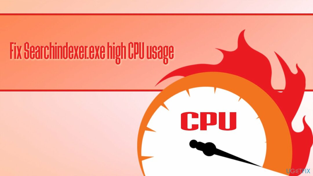 ¿Cómo solucionar el alto uso de CPU de Searchindexer.exe en Windows?