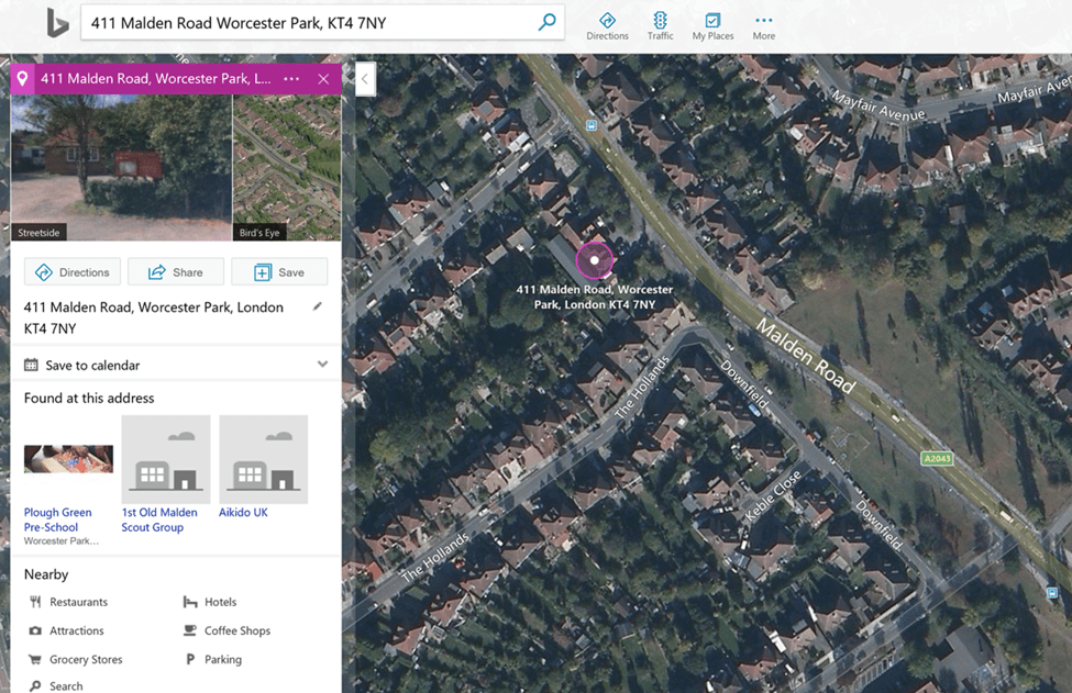 Лучшая альтернатива Google Map - Bing Maps 