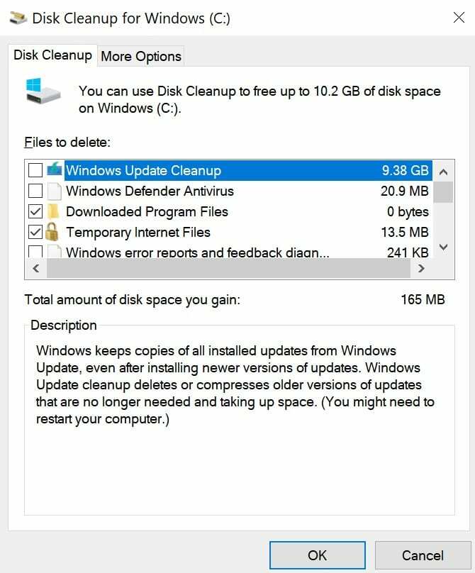 disk cleanup slobodan prostor na disku