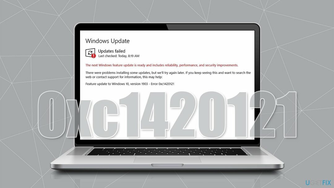 Como corrigir o erro de atualização do Windows 0xc1420121?