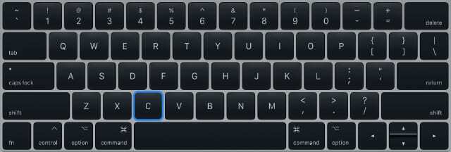 Tombol C pada keyboard untuk boot dari disk instalasi