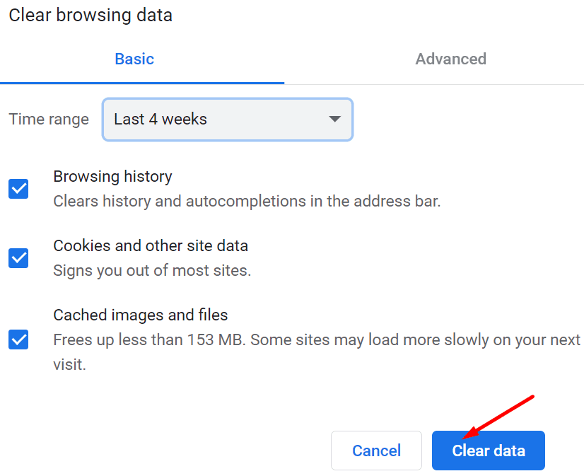 borrar las cookies de la caché del navegador Chrome