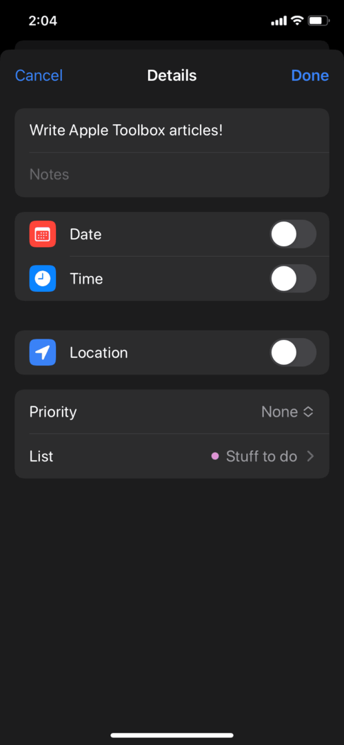 iOS 16 Najboljši način, da ostanete organizirani Opomniki