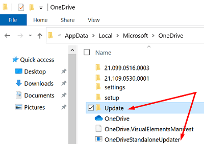 onedrive-update-folders