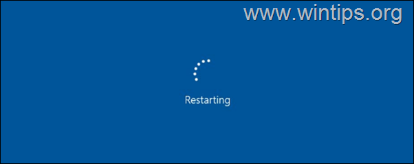 FIX Windows 10 hängt beim Neustart des Bildschirms.