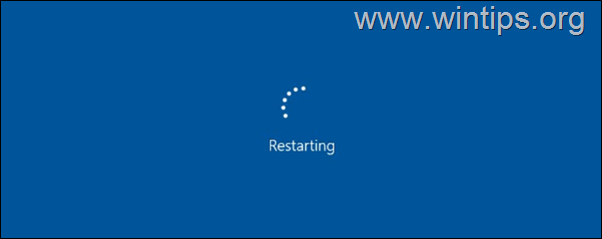 FIX Windows 10 sidder fast på genstartsskærmen.