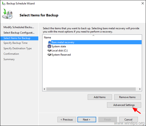 Az Active Directory Server 20162012 biztonsági mentése