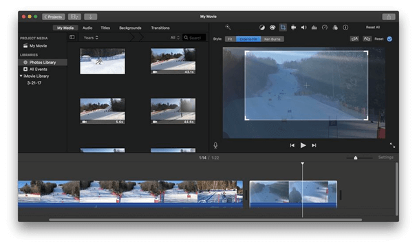 iMovie - GoPro 편집기