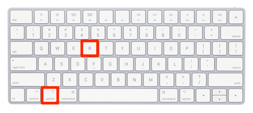 Szimbólumok beírása Mac gépen: Regisztrált Szimbólum Mac