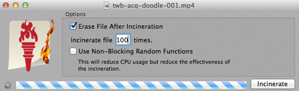 Incinerator - лучшее программное обеспечение для уничтожения файлов для Mac