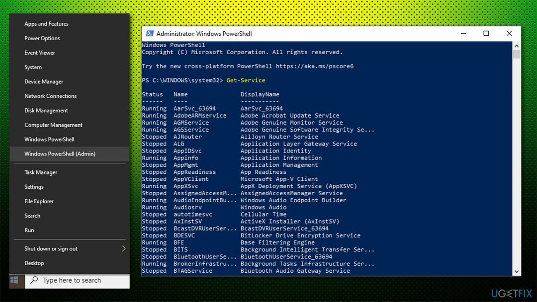 Utilizați PowerShell pentru a porni serviciul relevant