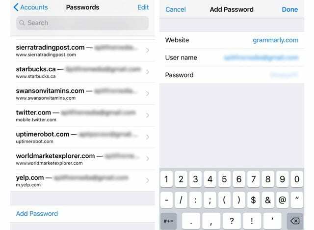 Cuentas de correo en iOS11, busque contraseñas y cuentas de correo electrónico de iPhone en iOS11