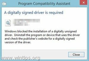 „Windows“ negali patikrinti skaitmeninio parašo