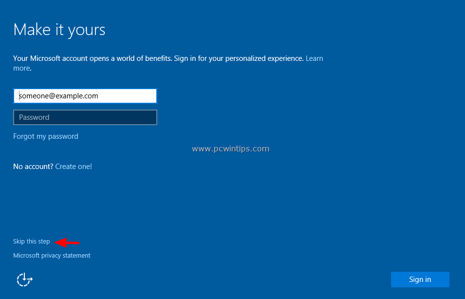 Postavljanje sustava Windows 10-9