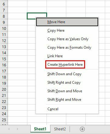 Hyperlink-Option Excel erstellen
