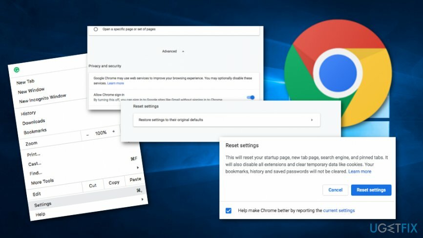 Állítsa vissza a Chrome-ot a „Rendszereink szokatlan forgalmat észlelt az Ön számítógéphálózatából” hiba kijavításához