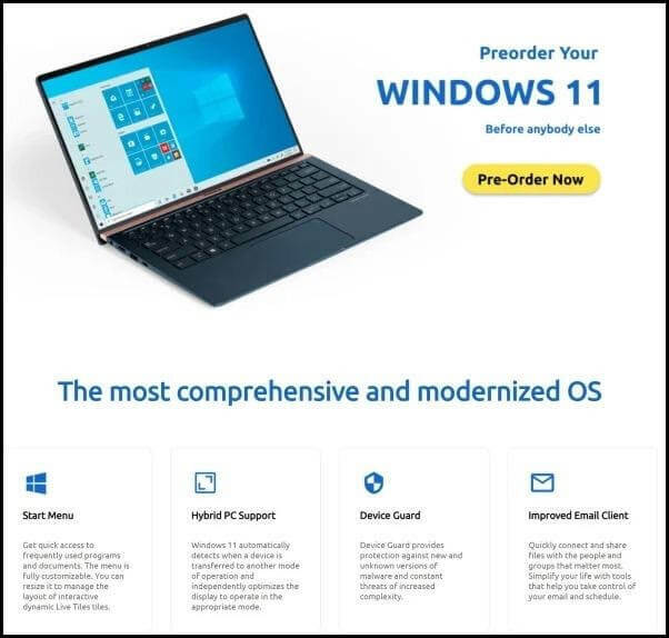 Windows 11 operációs rendszer