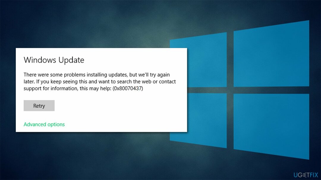 Jak opravit chybu aktualizace systému Windows 0x80070437?