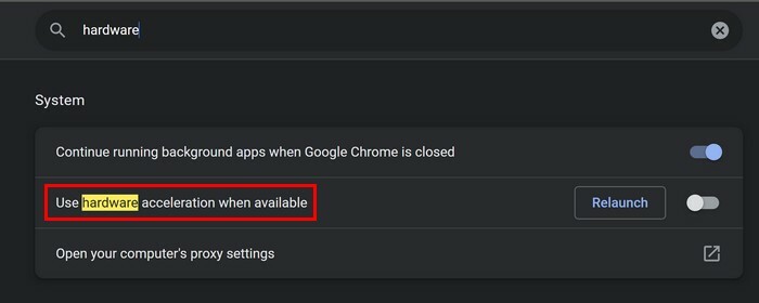 Kullanılabilir olduğunda donanım hızlandırmayı kullan Chrome