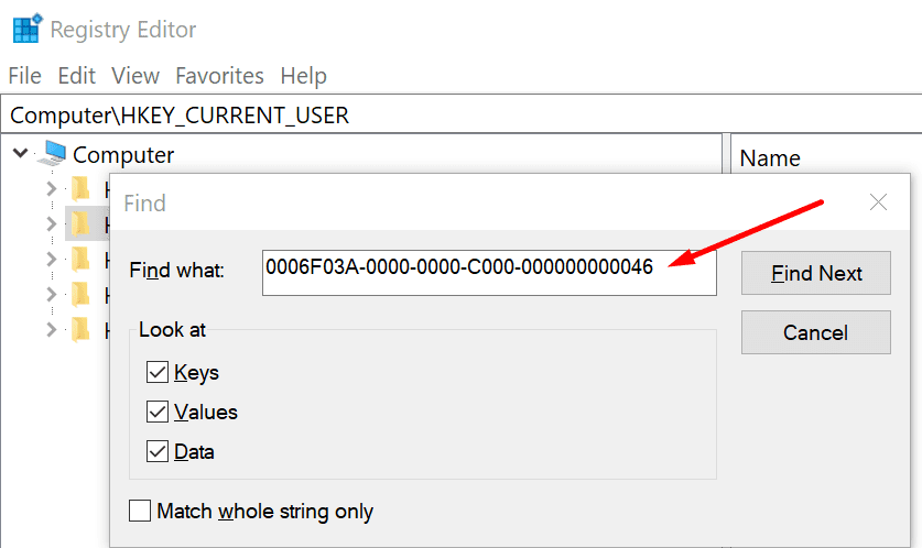 cheie de configurare a biroului Windows registry