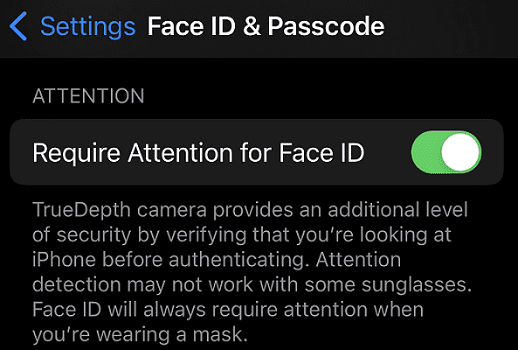 Óculos de sol iOS-Face-ID