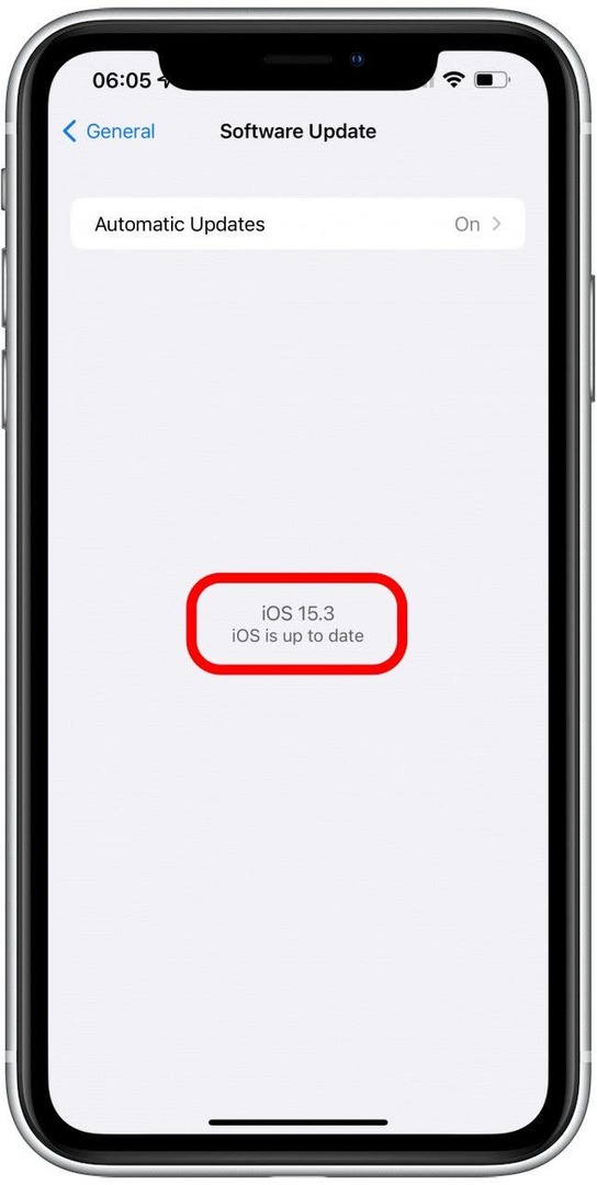 Ελέγξτε εάν χρησιμοποιείτε το πιο πρόσφατο iOS.