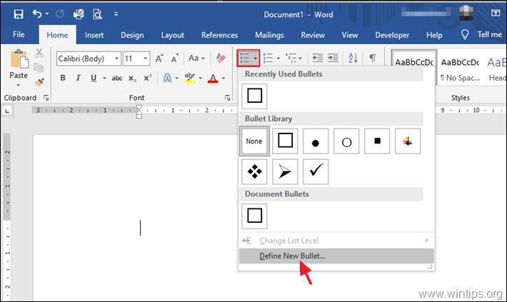 Insertar casillas de verificación Word