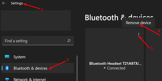 remove-Bluetooth-device-windows-11