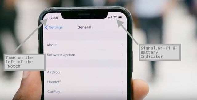 iPhone X Durum simgeleri Nasıl Kullanılır